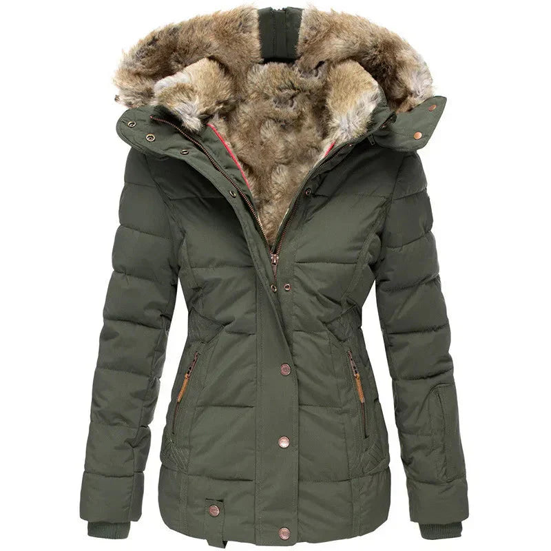 Anna™ | Warmer, pelzgefütterter Wintermantel