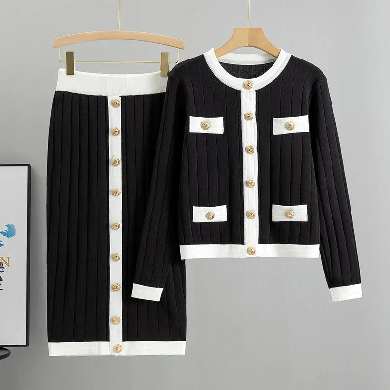 Mira – Schickes 2-teiligs Set mit Cardigan & Jupe