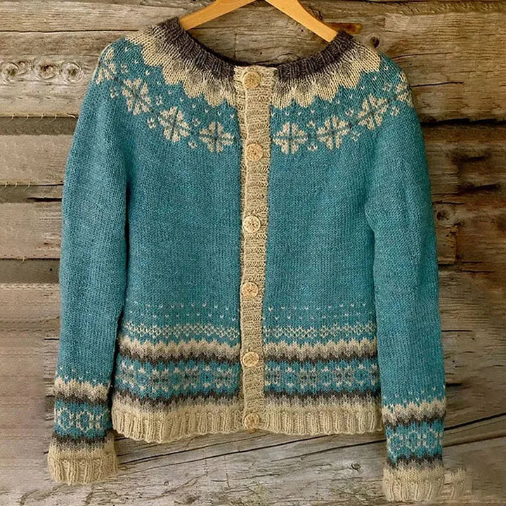 Allaira | Vintage Isländische Strickjacke