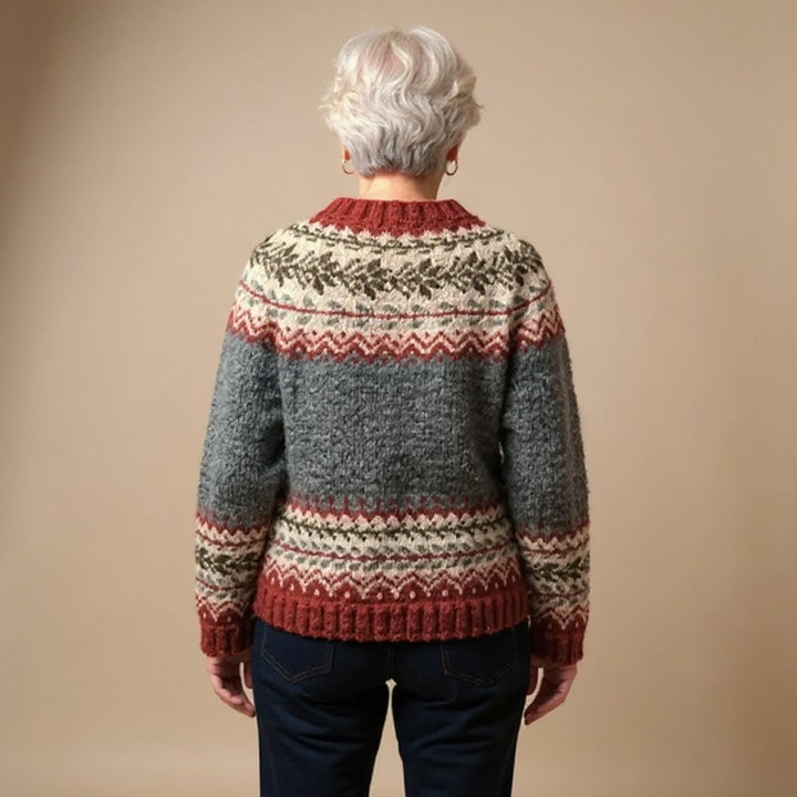 Atasha | Vintage Isländische Strickjacke