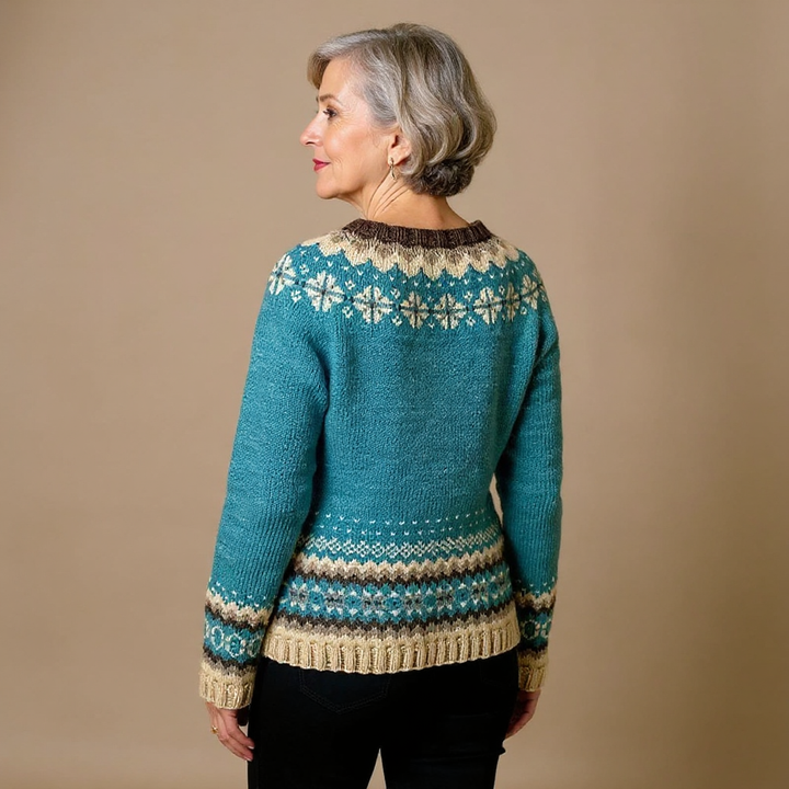 Allaira | Vintage Isländische Strickjacke
