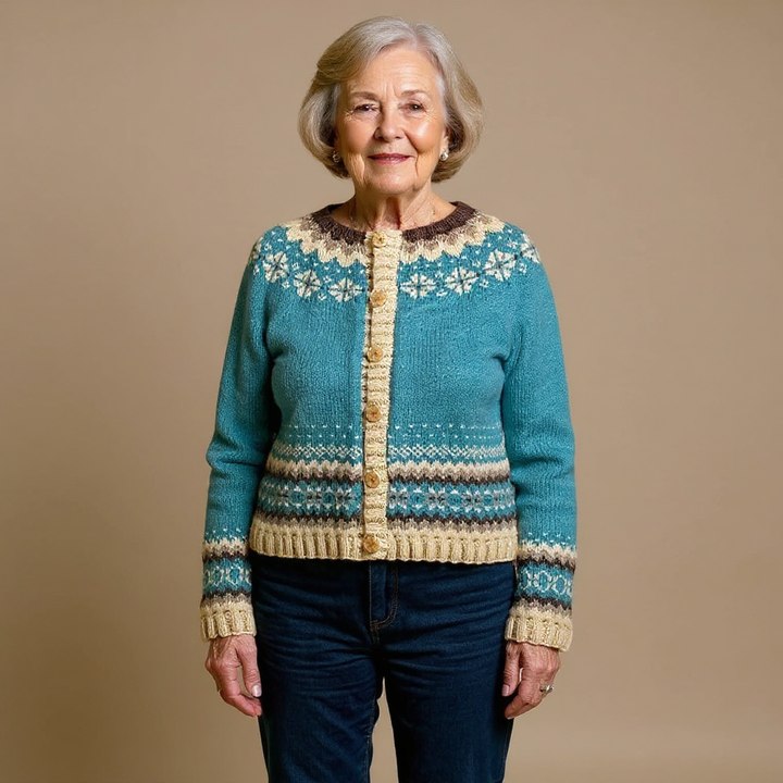 Allaira | Vintage Isländische Strickjacke